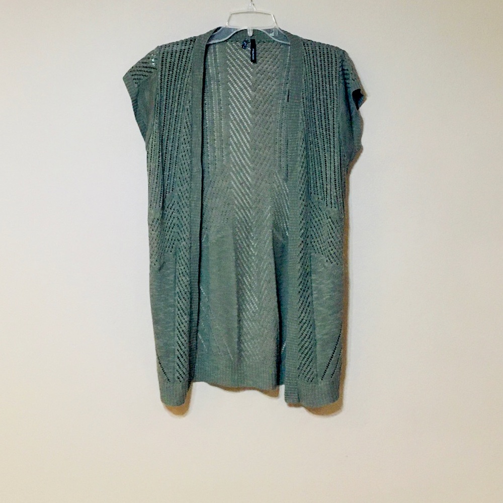 Knit Maurices Sleeveless Cardigan